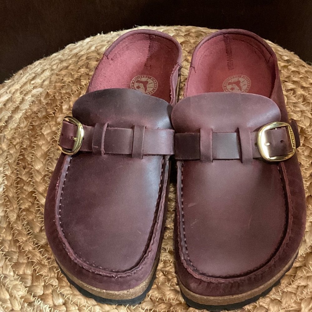 Birkenstock Buckley Cognac Leather Clog